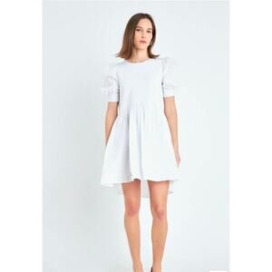 Anthropologie English Factory Women's High Low Knit Combo Dress, Small